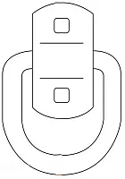 CURT MFG 83740 Forged D-Ring/Brackets