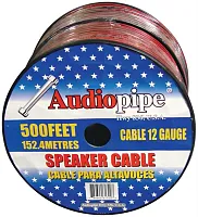 Speaker Cable 12Ga. 500&#039; Audiopipe;Red + Black