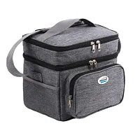 Brentwood Kool Zone 6 Can Insulated Cooler Bag in Grey with Hard Liner