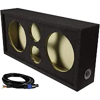 Qpower Full Range Empty Box Holds 2 - 8&quot; & 2 - Super Tweeter W/ 