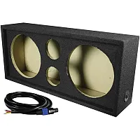 Qpower Full Range Empty Box Holds 2 - 10&quot; & 2 - Super Tweeter W/