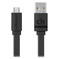 Cellhelmet Cable-F-Micro-3-B Charge And Sync 3-Ft. Usb-A To Micro Usb Flat Cable