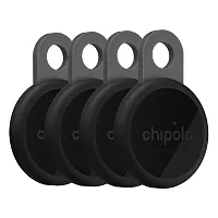 Chipolo Rso.0000007 Loop Rechargeable Device Tracking Tag (4 Pack; Charcoal)