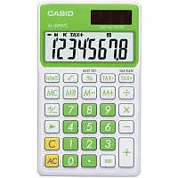 CASIO SL300VCGNSIH Solar Wallet Calculator with 8-Digit Display 