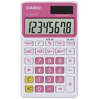 CASIO SL300VCPKSIH Solar Wallet Calculator with 8-Digit Display 
