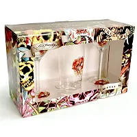 Don Ed Hardy Martini Shaker w/ 2 - 6 fl. oz Glasses BAR-0001