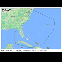 CMAP MNAY203MS Reveal Chart Chesapeake Bay-Bahamas