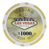Las Vegas Poker Chips 14 Gram 25 Pack CPLV-1000