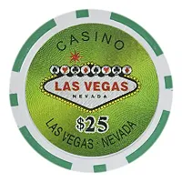 Las Vegas Poker Chips 14 Gram 25 Pack CPLV-25