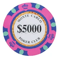 Monte Carlo Poker Chips 13 5 Gram 25 Pack CPMC-5000