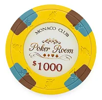 Monaco Club Poker Chips 13 5 Gram 25 Pack CPMO-1000