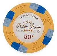 Monaco Club Poker Chips 13 5 Gram 25 Pack CPMO-50c