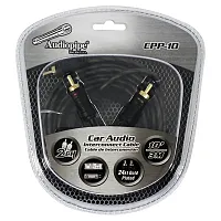 Audiopipe 24Kt Gold Plated Interconnect Cable 10Ft
