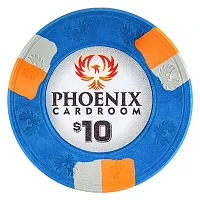 Phoenix Real Clay Poker Chips 10 Gram 25 Pack CPPX-10