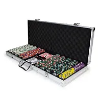 500ct Claysmith Gaming Showdown Chip Set in Aluminum CPSD-500AL