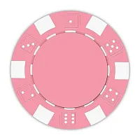 Striped Dice Poker Chips 11 5 Gram 25 Pack CPSD-PINK