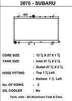 CSF RADIATOR 3076 02-07 Subaru Impreza