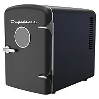 Frigidaire Efmis129-Black 0.5-Cubic-Foot Retro Portable Mini Fridge (Black)