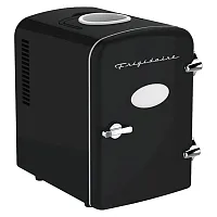 Frigidaire Efmis171-Black 6+1-Can 48-Watt Retro Mini Portable Fridge With Top-Mo
