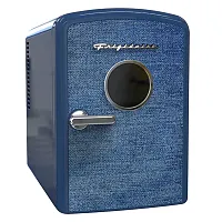 Frigidaire Efmis199-Indigodenim 9-Can Mini Fridge Cooler, Denim Door (Indigo Den