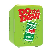 Mountain Dew Mis151Md 6-Can Portable Mini Fridge, Mis151Md, Red And Green