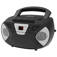 Magnavox Mrcd386-Black 10-Watt Portable Cd Cassette Am/Fm Radio Boom Box With Au