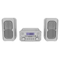 Magnavox Mrcd435-Silver 4-Watt Compact Bluetooth Shelf Stereo System With Extern