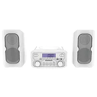 Magnavox Mrcd435-White 4-Watt Compact Bluetooth Shelf Stereo System With Externa