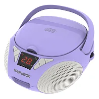 Magnavox Mrcd6924-B-Purple 10-Watt Portable Cd Cassette Am/Fm Radio Boom Box Wit