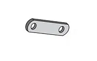 DEXTER AXLE 01802005 Shackle Link Short Black 2.25 Hole