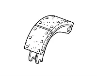 DEXTER AXLE 04032002 Shoe & Roller-12 1/4X7 1/2 Air &#039;Pq&#039;
