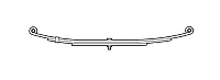DEXTER AXLE 07200900 Spring Double Eye 24E-1750