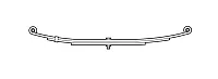DEXTER AXLE 07207901 Spring Double Eye 26E-4000 Bronze