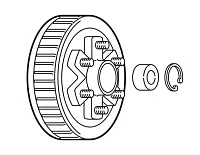 DEXTER AXLE 838880 655 Neverlube Hub And Dru