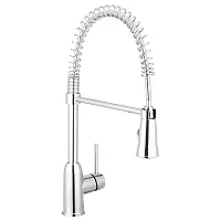 DURA FAUCET DFNMK504CP Spring Coil Pull-Down Rv Kitchen Fa