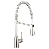 DURA FAUCET DFNMK504SN Spring Coil Pull-Down Rv Kitchen Fa