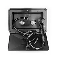 DURA FAUCET DFSA170BK Exterior Shw Box Kitblack