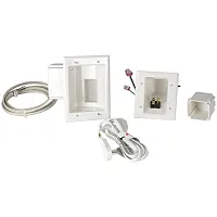 Datacomm Electronics 50-6623-Wh-Kit Flat Panel Tv Cable Organizer Kit With Duple