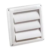 Deflecto Hs4W/18 Supurr-Vent Louvered Dryer Vent Hood (White)