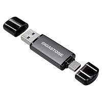 Gigastone Gs-Ac4400Gy-512Gb-1Pk-R Dual Usb-C And Usb-A Flash Drive, Usb 3.2 Gen