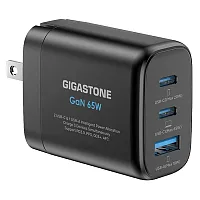 Gigastone Gs-Pd-7653B-R 65-Watt 3-Port Usb-C And Usb-A Gan Wall Charger With Int