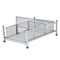 Pantrymate Fgm87124 Steel And Mesh 3-Section Slide-Out Cabinet Basket