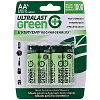 Ultralast Ulged4Aa Green Everyday Rechargeables Aa Nimh Batterie