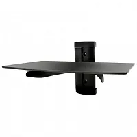 MegaMounts Tempered Glass Single Stud 22 Pound Shelf Wall Mount