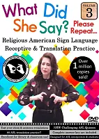 What Did She Say?  ASL Receptive & Translation  Vol. 3
