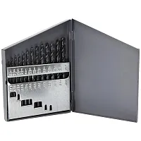 Drill America High Speed Steel Left Hand Drill Set - Sizes 1/16&quot; - 1/4&quot; X 64Ths 