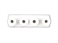 Dynacom 198A1M 1X4 Metal Mushroom Board White