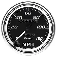 EQUUS E7072 Gauge Speedometer 3-3/8&#039; 0-120 Mp