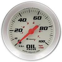 EQUUS E8244 Gauge Oil Pressure 2&#039; 0-100 Psi