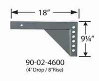 EQUALIZER 90024600 2 Sq 6Drop/10Rise X12Shnk
